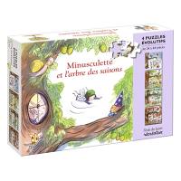 Minusculette et l'arbre des saisons : 4 puzzles évolutifs