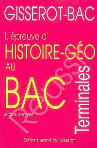 L'épreuve d'histoire géo au bac