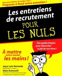 Les entretiens de recrutement pour les nuls