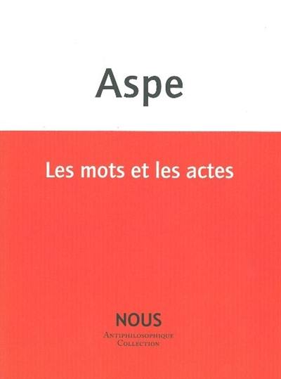 Les mots et les actes