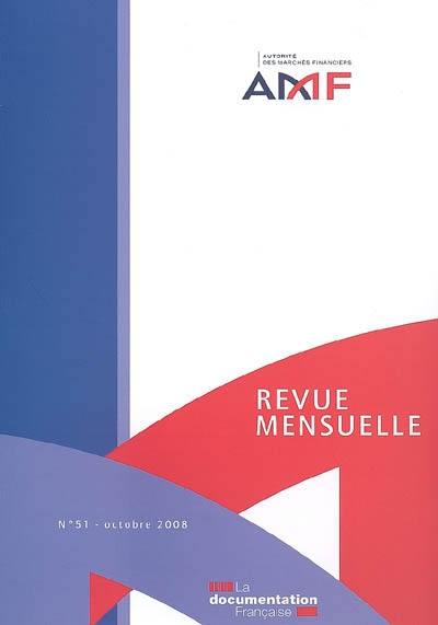 Revue mensuelle de l'Autorité des marchés financiers, n° 51