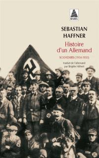 Histoire d'un Allemand : souvenirs 1914-1933