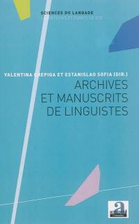 Archives et manuscrits de linguistes