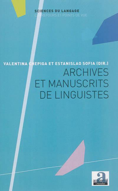 Archives et manuscrits de linguistes