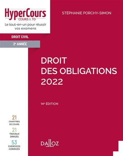 Droit des obligations : droit civil 2e année : 2022