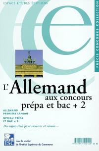 L'allemand aux concours : prépa et bac + 2