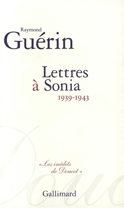 Lettres à Sonia (1939-1943)