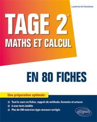 Tage 2 maths et calcul en 80 fiches