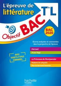 L'épreuve de littérature, terminale L : bac 2020