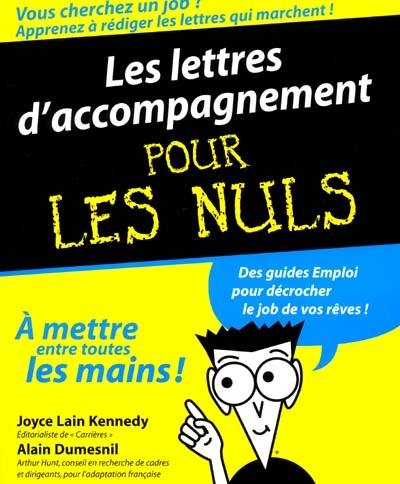 Les lettres d'accompagnement pour les nuls