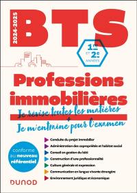 Professions immobilières BTS 1re et 2e années : 2024-2025