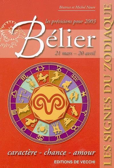 Bélier, 21 mars-20 avril, les prévisions pour 2003 : caractère, chance, amour