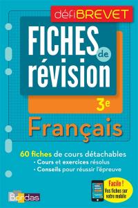 Français, 3e : fiches de révision