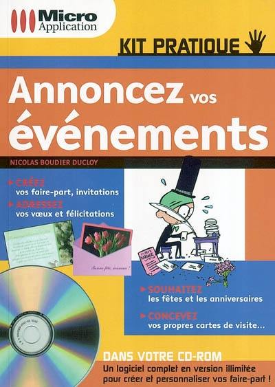 Annoncez vos événements