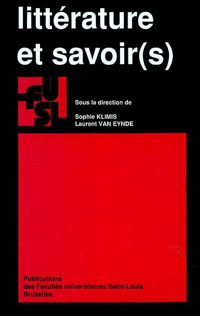 Littérature et savoir(s)