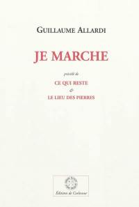 Je marche. Ce qui reste. Le lieu des pierres