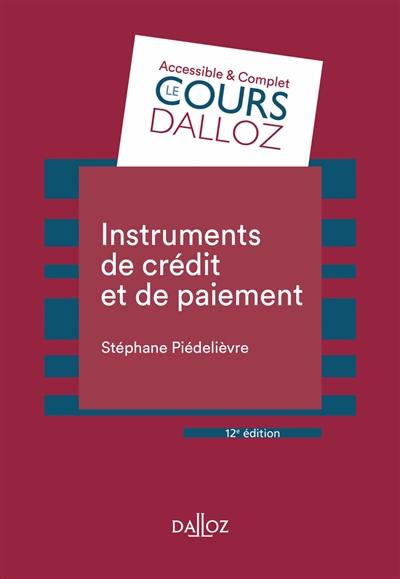 Instruments de crédit et de paiement