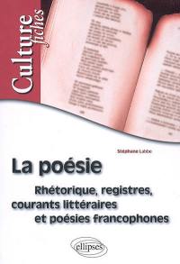 La poésie : rhétorique, registres, courants littéraires et poésies francophones