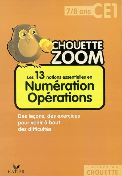 Les 13 notions essentielles en numération opérations CE1, 7-8 ans : des leçons, des exercices pour venir à bout des difficultés