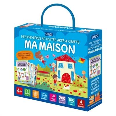 Ma maison : colle les stickers, colorie et complète le livre !