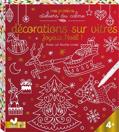 Décorations sur vitres : joyeux Noël !