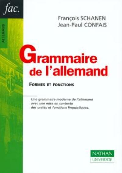 Grammaire de l'allemand : formes et fonctions