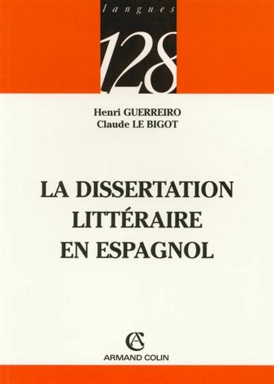 La dissertation littéraire en espagnol