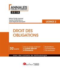 Droit des obligations : licence 2 : 2018