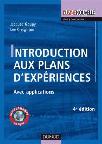 Introduction aux plans d'expériences : avec applications