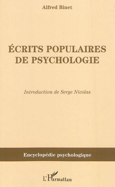 Oeuvres choisies. Vol. 6. Ecrits populaires de psychologie publiés dans la Revue des deux mondes (1891-1894)