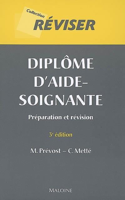 Diplôme d'aide-soignante : préparation et révision