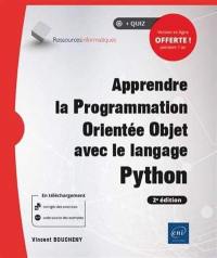 Apprendre la programmation orientée objet avec le langage Python