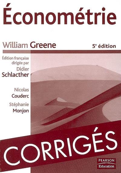 Econométrie : corrigés des exercices