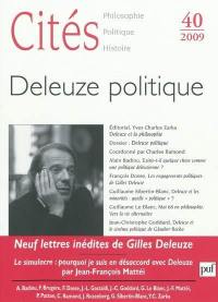 Cités, n° 40. Deleuze politique