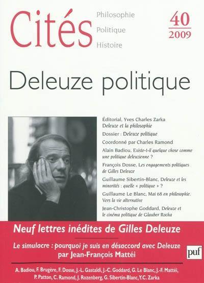 Cités, n° 40. Deleuze politique