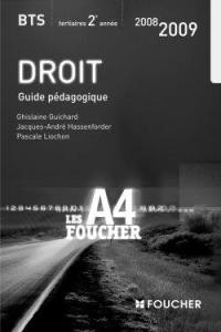 Droit BTS tertiaires 2e année : guide pédagogique