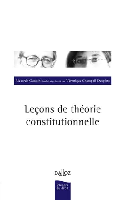 Leçons de théorie constitutionnelle