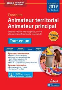 Concours animateur territorial, animateur principal : externe, interne, interne spécial, 3e voie et examens professionnels, catégorie B : tout-en-un, concours 2019