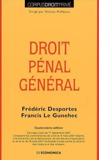 Droit pénal général