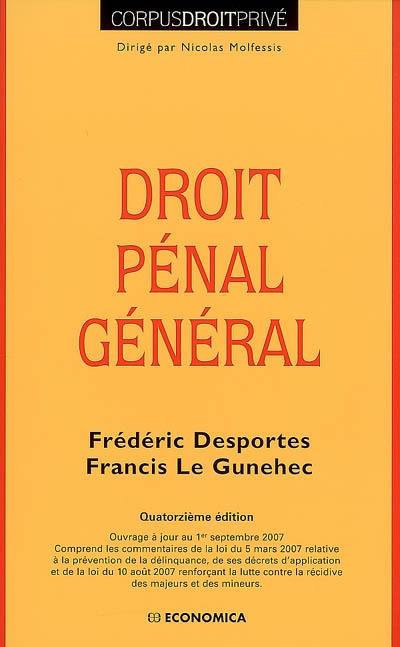 Droit pénal général