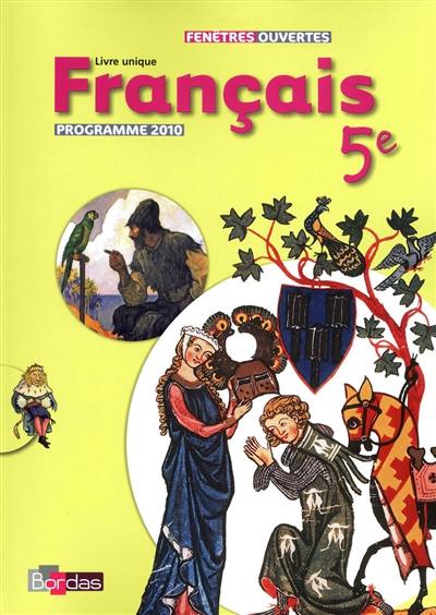 Français 5e : livre unique