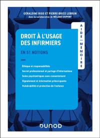 Droit à l'usage des infirmier(ère)s