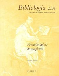 Formules latines de colophons