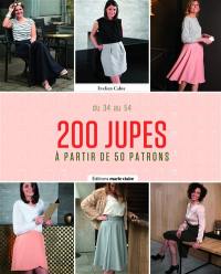 200 jupes : du 34 au 54 : à partir de 50 patrons