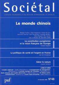 Sociétal, n° 48. Le monde chinois