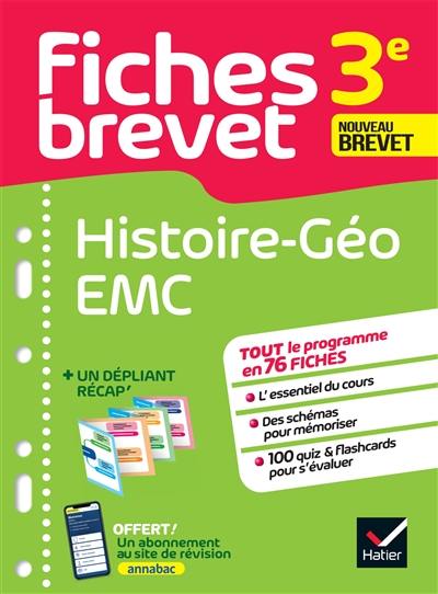 Histoire géo EMC 3e : nouveau brevet