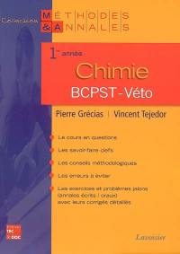 Chimie 1re année BCPST-Véto