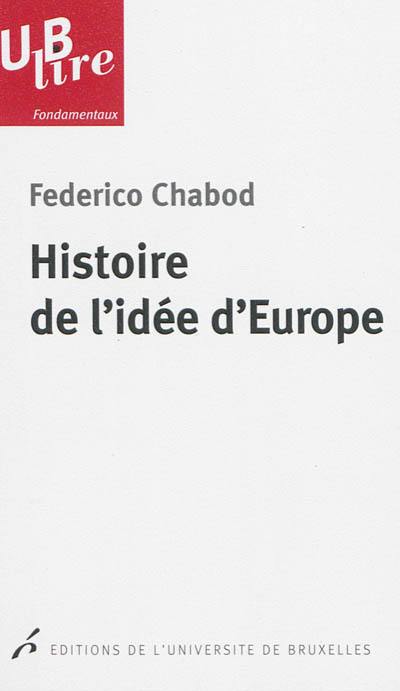 Histoire de l'idée d'Europe