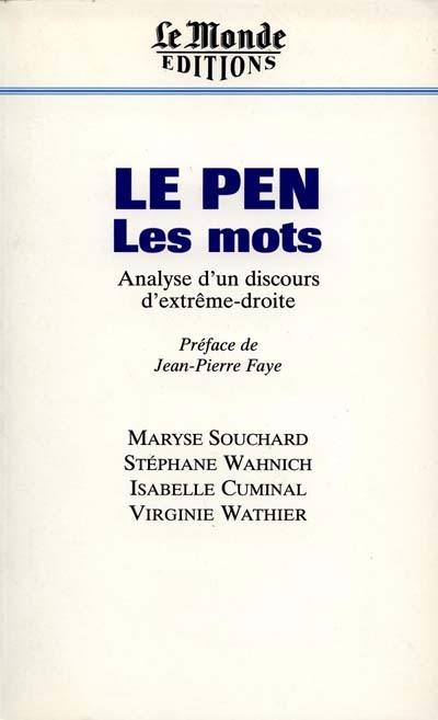 Le Pen, les mots