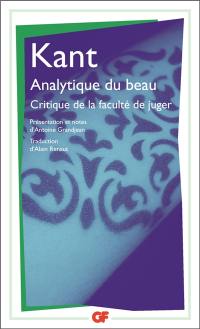 Critique de la faculté de juger : première section, Analytique de la faculté de juger esthétique : livre 1, Analytique du beau